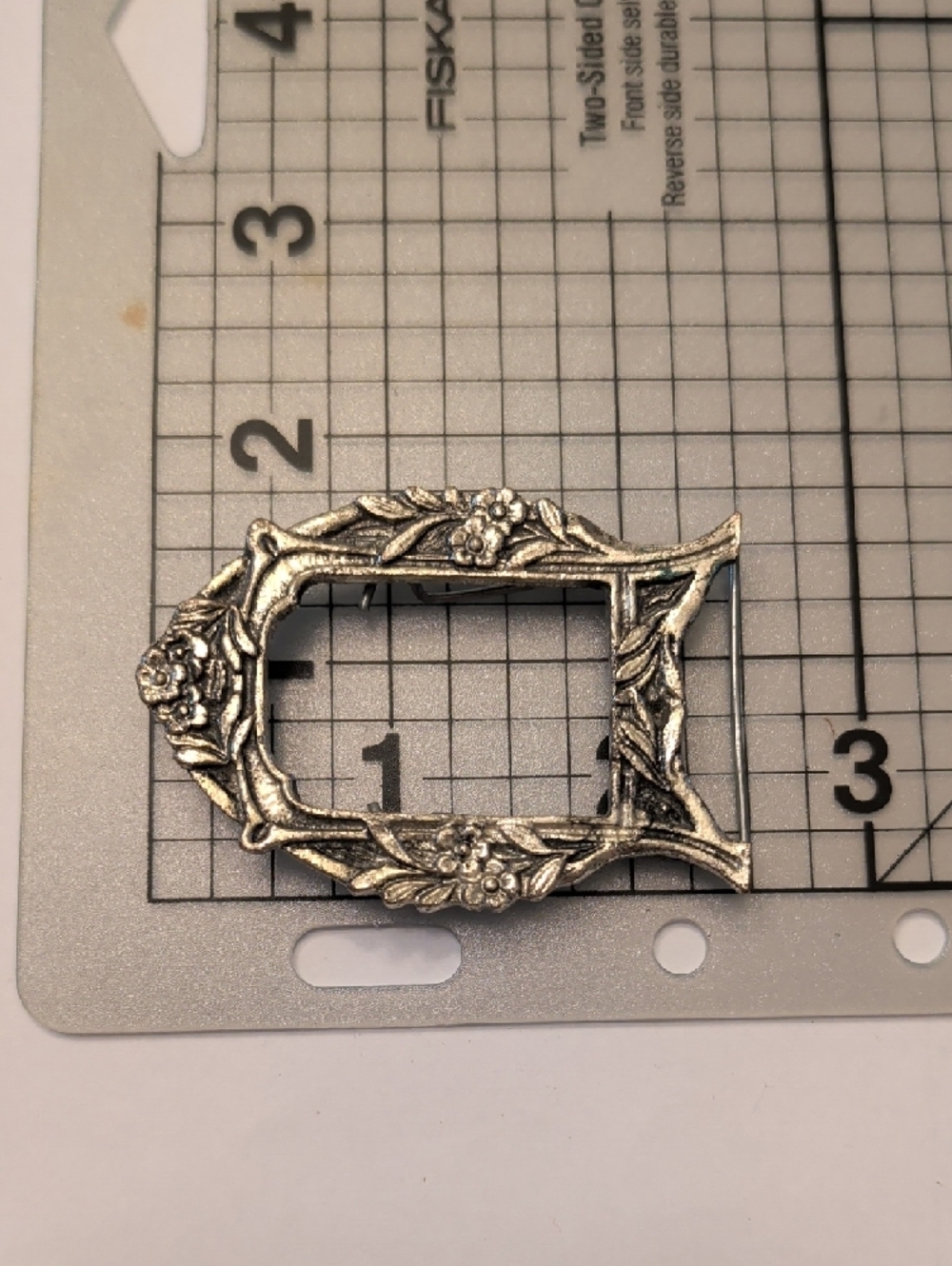 Vintage Silver Floral Mini Picture Frame - Picture 5 of 8